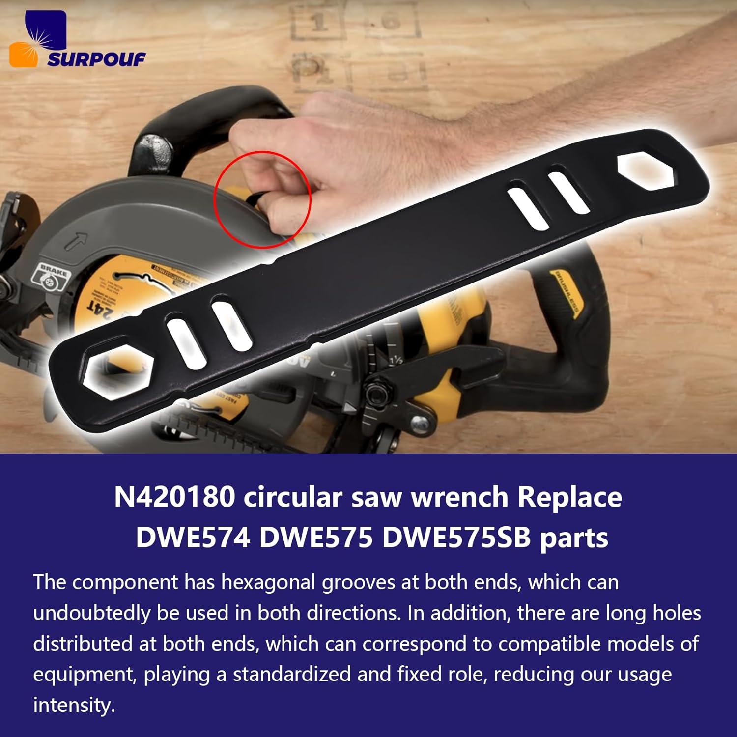 Llave de sierra circular SURPOUF N420180 60V 14cm Hexagonal