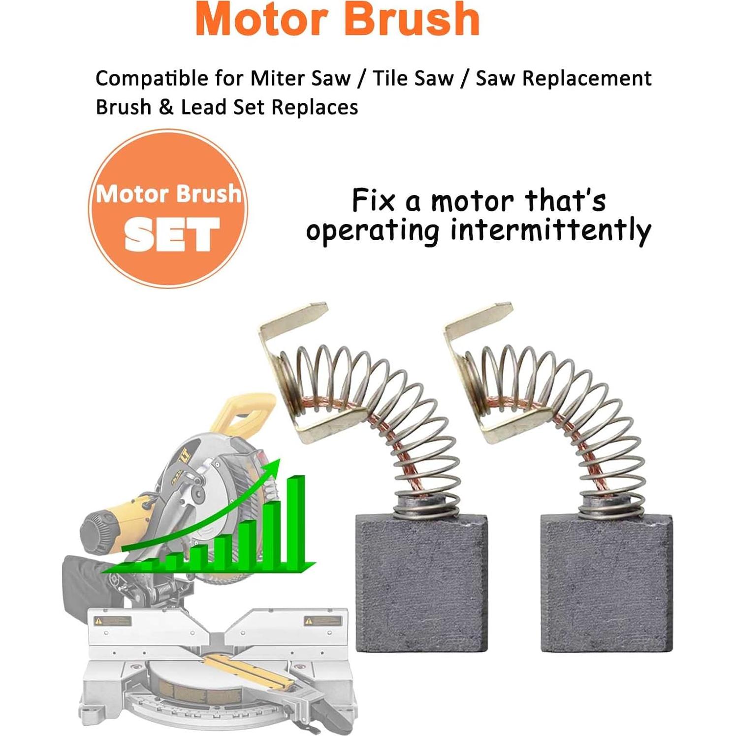 Reemplazo Cepillos de Carbono Gysxrda 614367-00 Paquete de 4