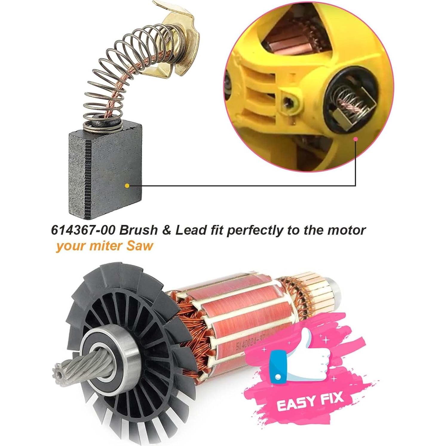 Reemplazo Cepillos de Carbono Gysxrda 614367-00 Paquete de 4