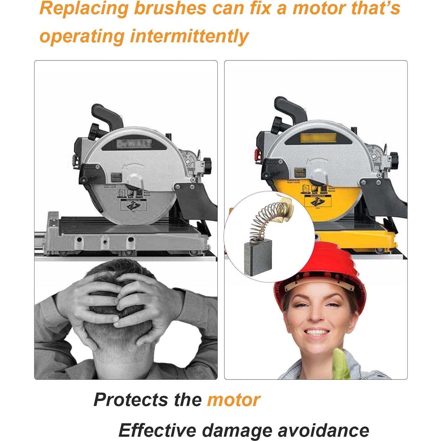 Reemplazo Cepillos de Carbono Gysxrda 614367-00 Paquete de 4