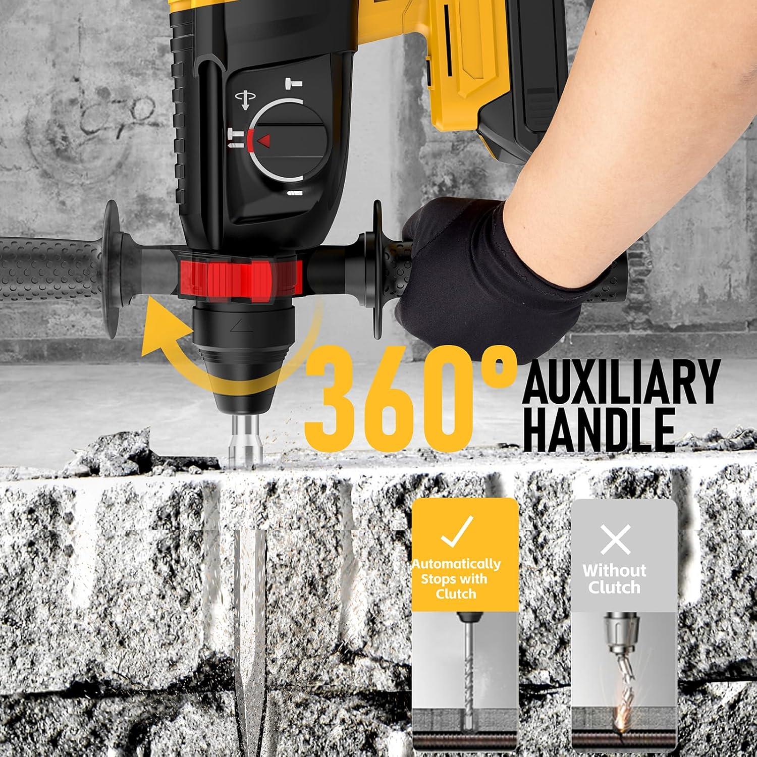 Taladro de Martillo Rotativo Inalámbrico Funnywhale iHammer 6 Plus 20V