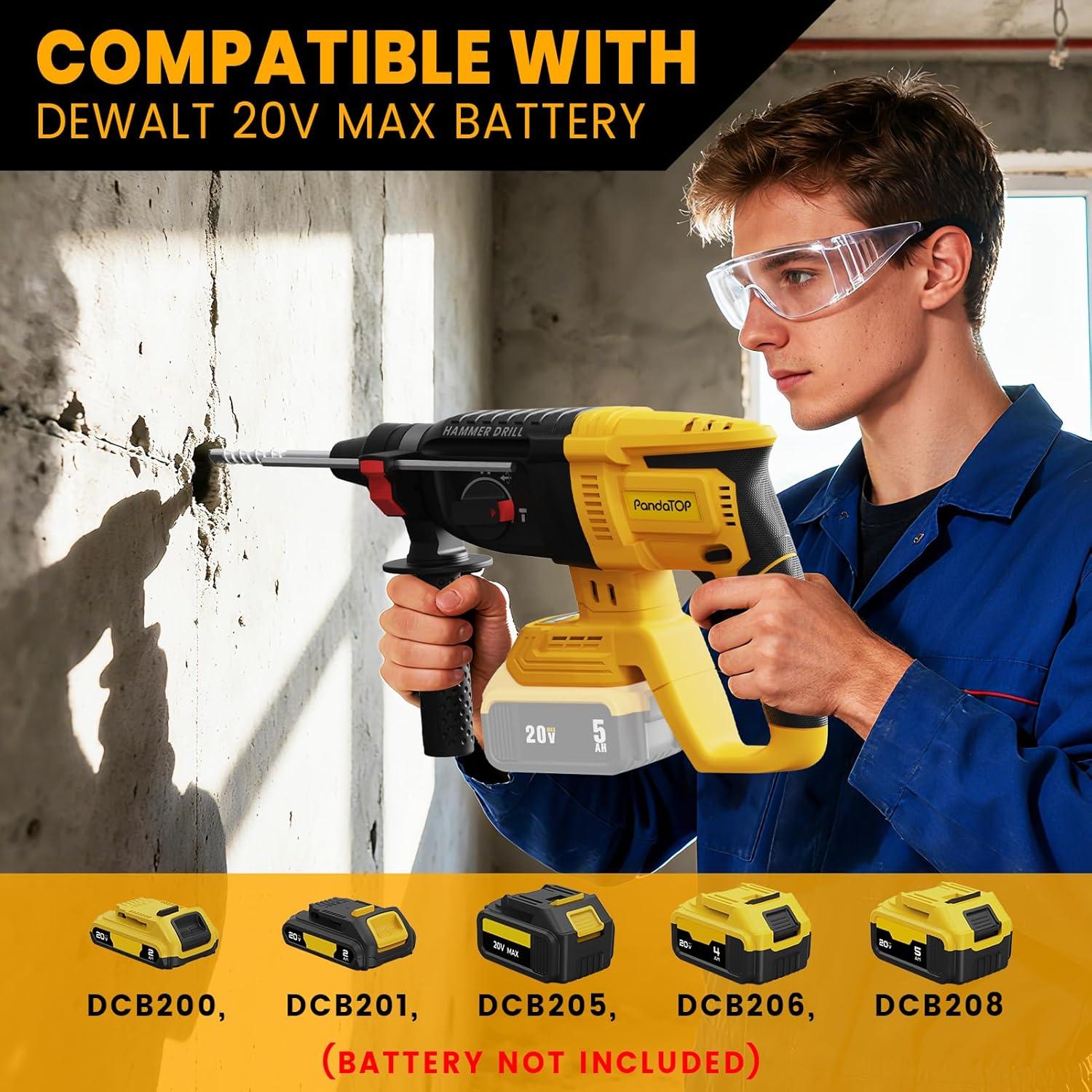 Rotomartillo Inalámbrico Dewalt 20V Sin Escobillas 4 Funciones