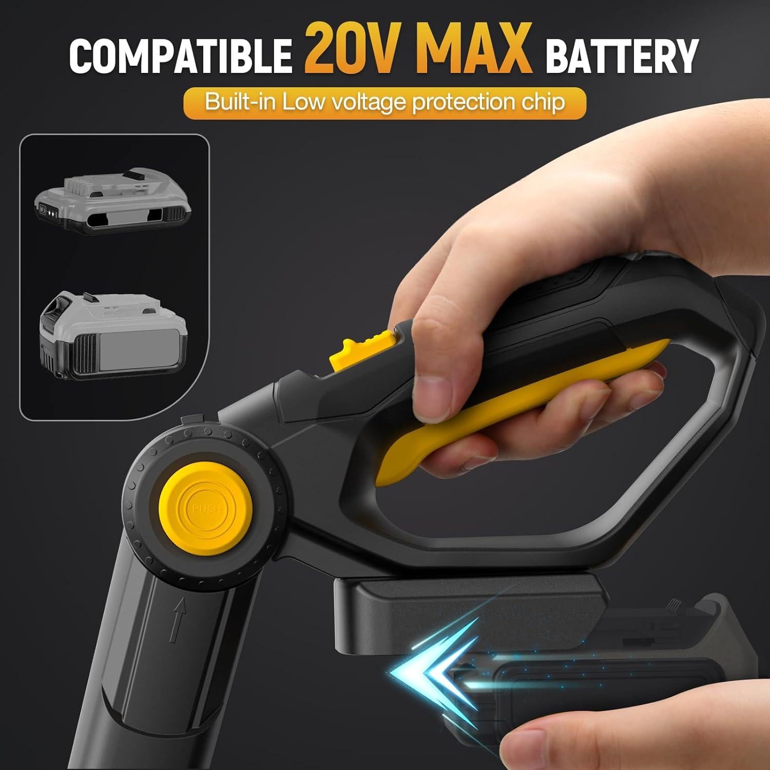 Cultivador Eléctrico Inalámbrico Ohyes 360RPM 19.81cm