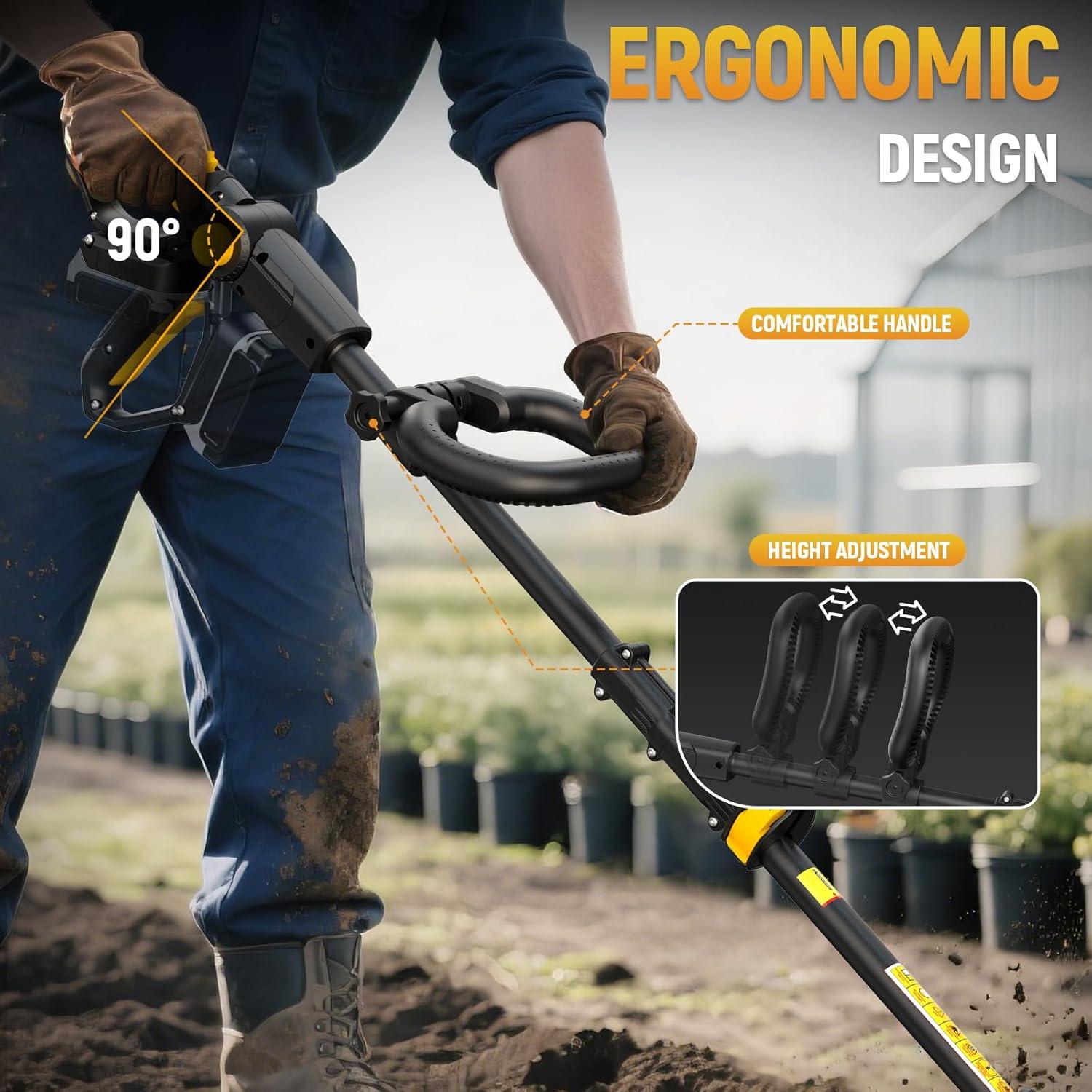 Cultivador Eléctrico Inalámbrico Ohyes 360RPM 19.81cm