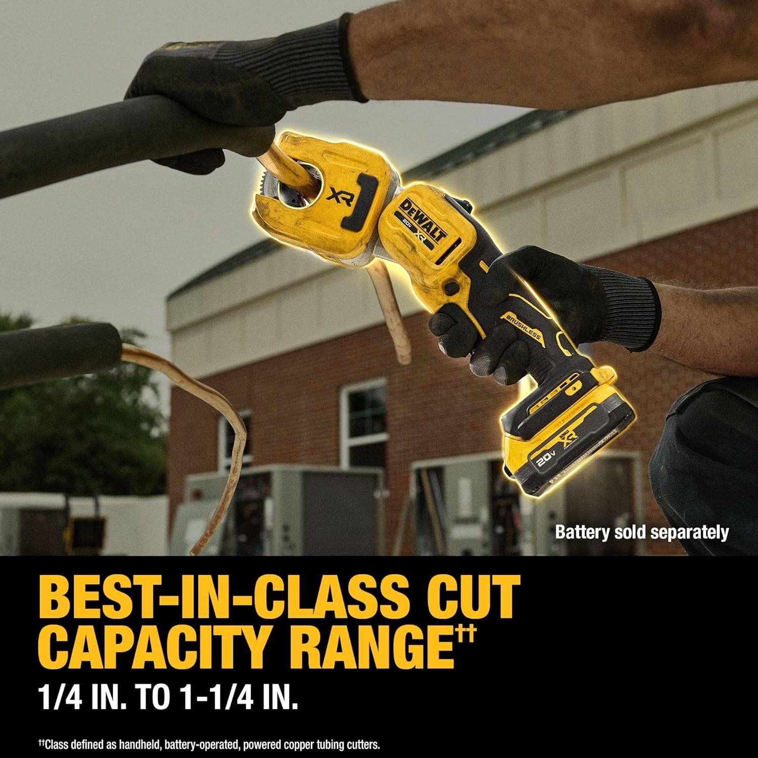 Cortador de Tubos de Cobre DEWALT 20V MAX XR 31.75 mm