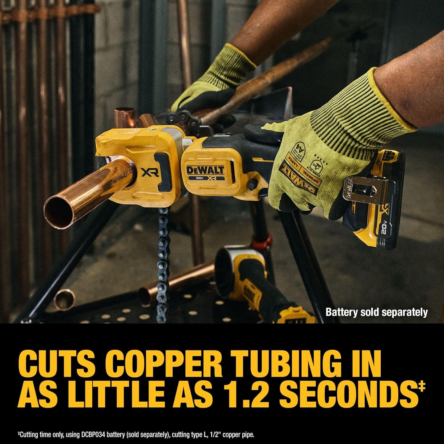 Cortador de Tubos de Cobre DEWALT 20V MAX XR 31.75 mm