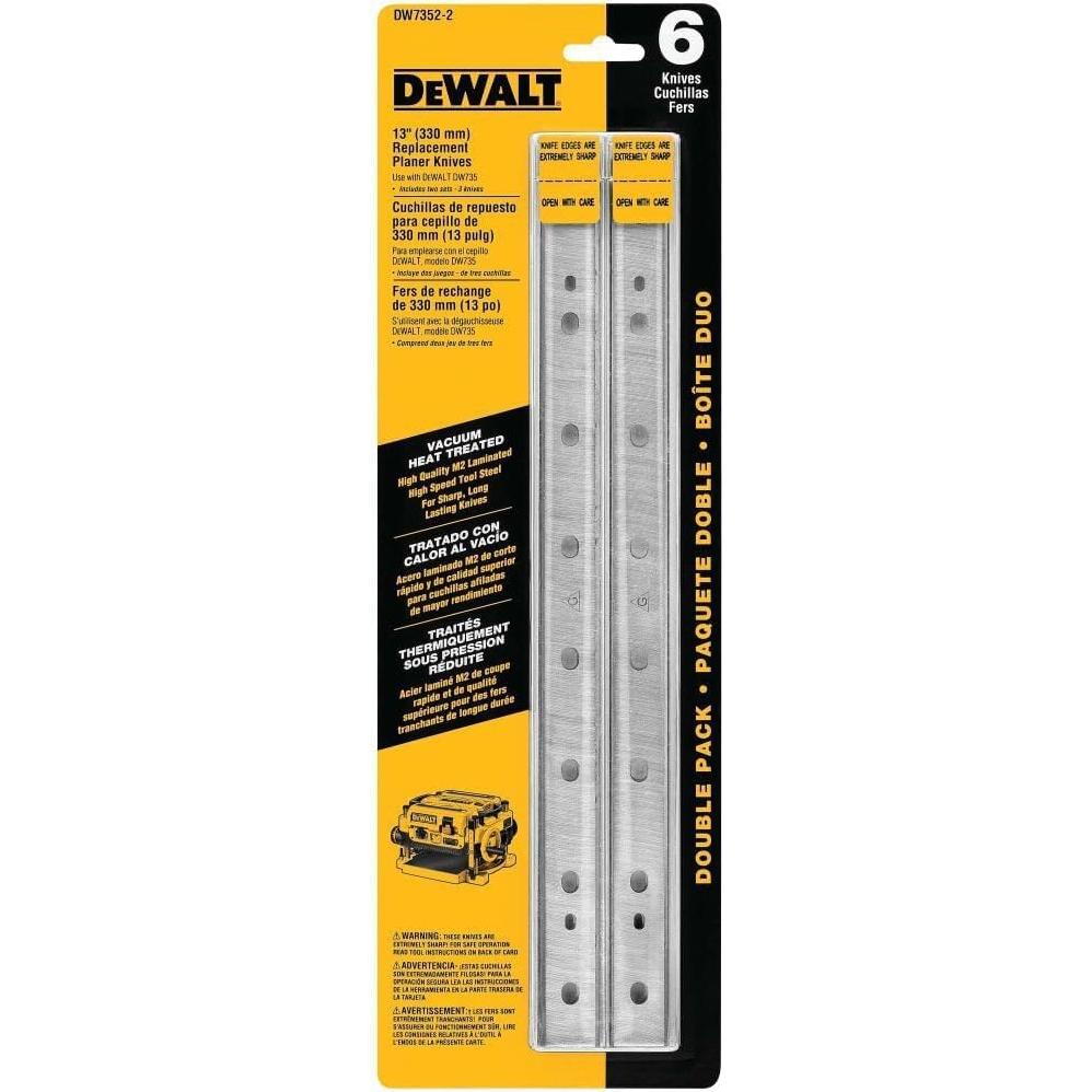 Cuchillas de Reemplazo DeWalt DW7352-2 para Cepillo 13"