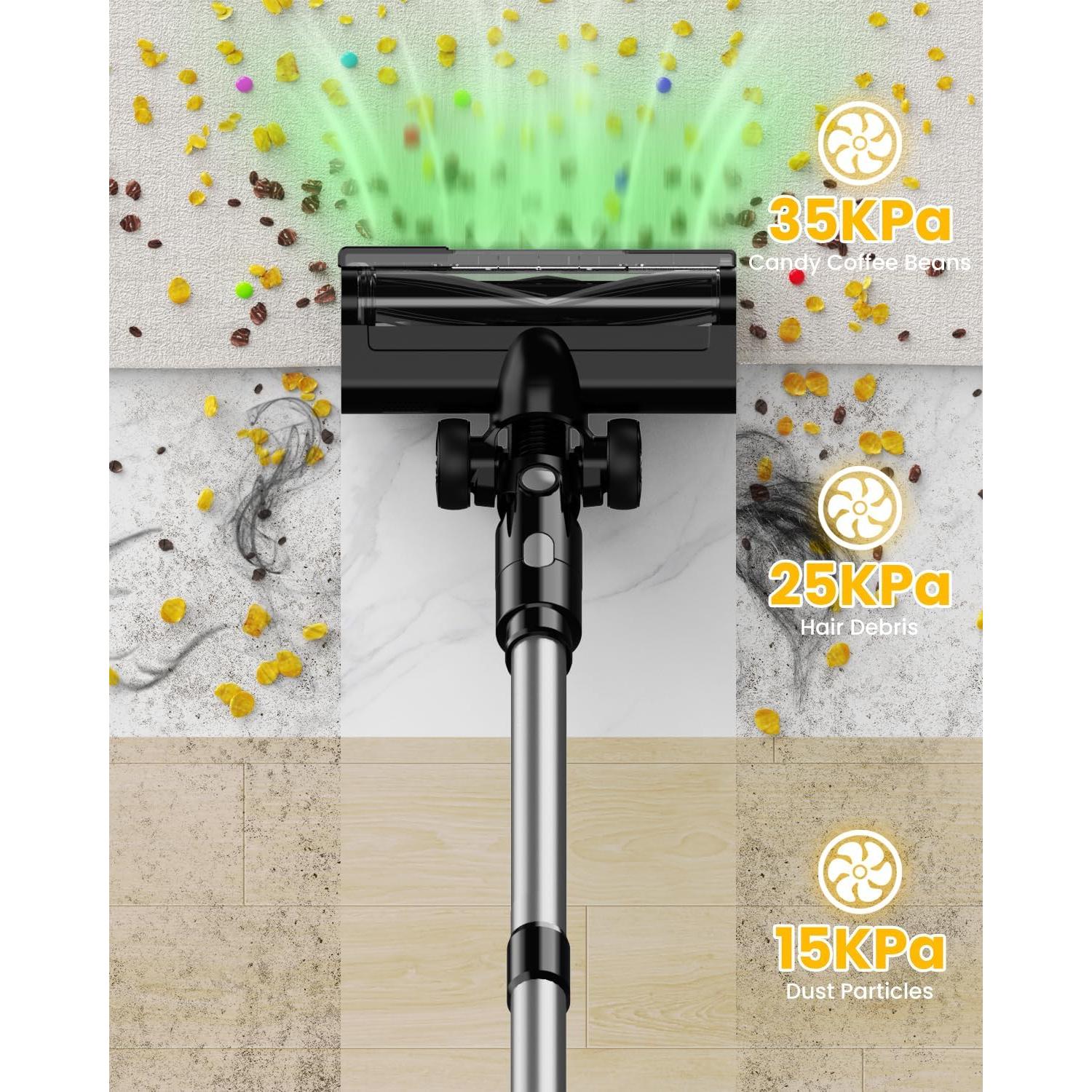 Aspiradora Inalámbrica ZEXAPE 20V 350W HEPA 7-en-1