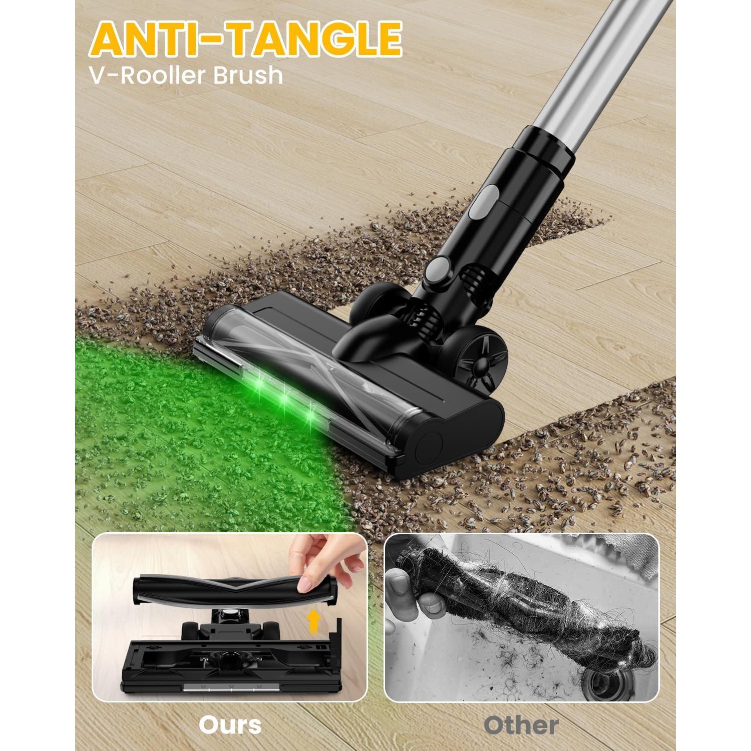 Aspiradora Inalámbrica ZEXAPE 20V 350W HEPA 7-en-1