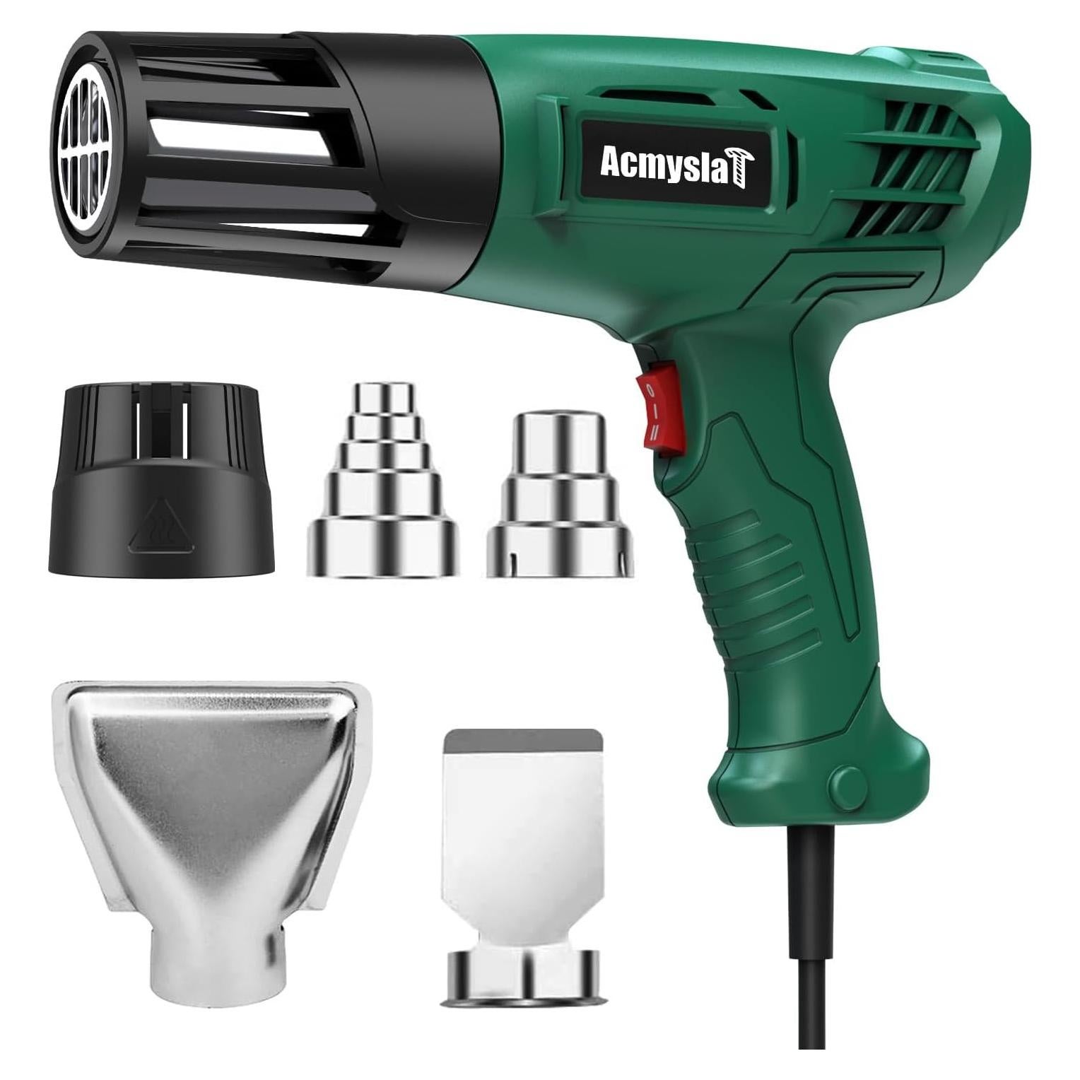 Pistola de Calor AcmyslaT 500W con 2 Modos y Accesorios