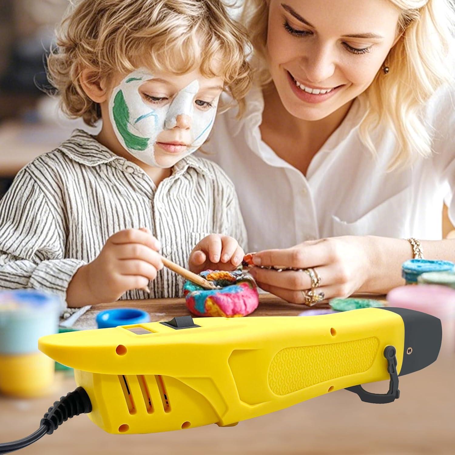 Pistola de Calor Mini QST EXPRESS 350W Amarilla 2 Temperaturas