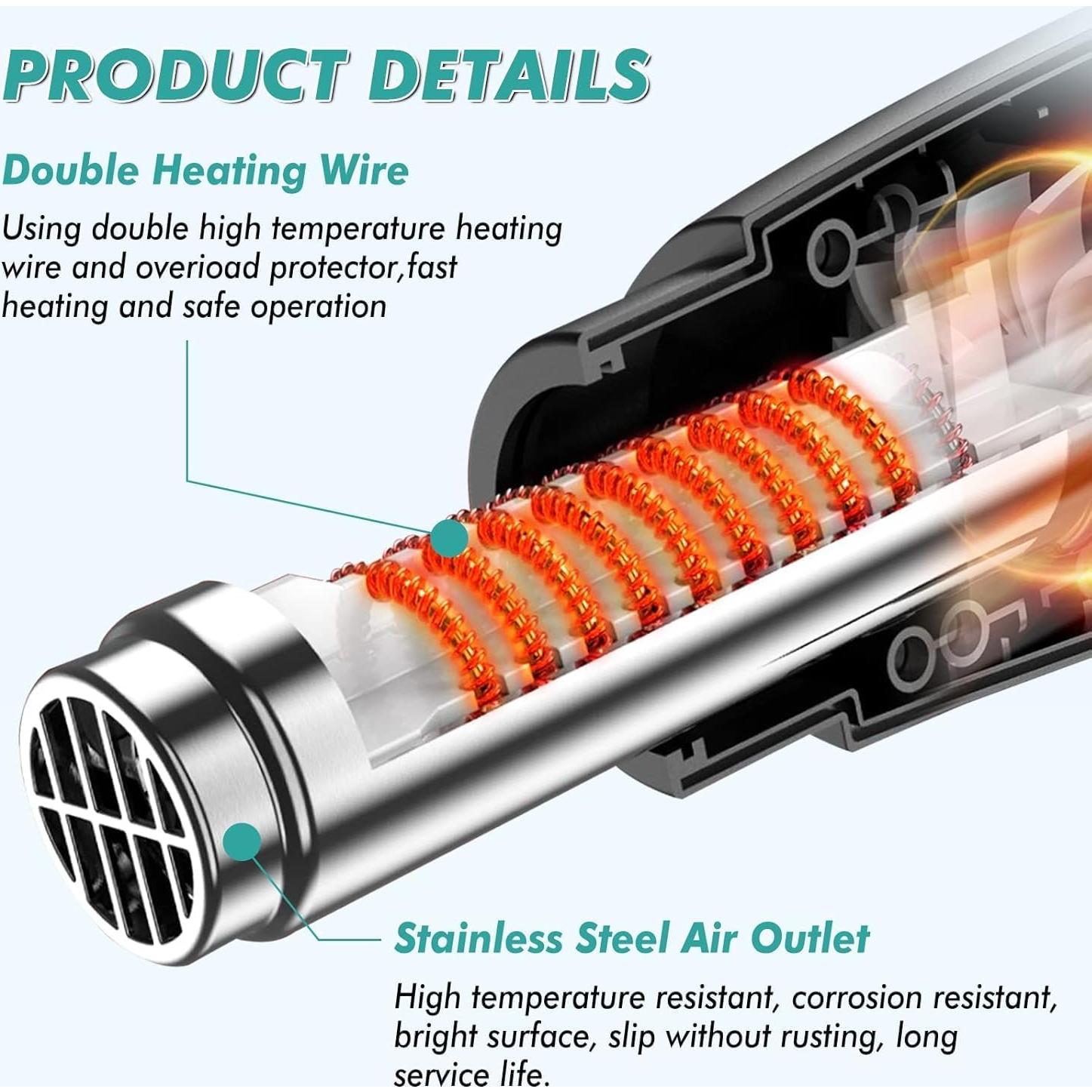Pistola de Calor PEAKTREND 1800W Doble Temperatura 60-600°C