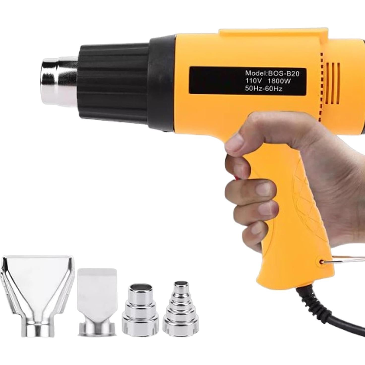 Pistola de Calor PEAKTREND 1800W Doble Temperatura 60-600°C