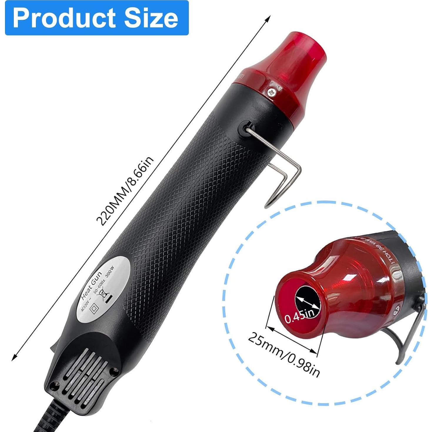 Mini Pistola de Calor BJSSBJH para Manualidades DIY - Negro