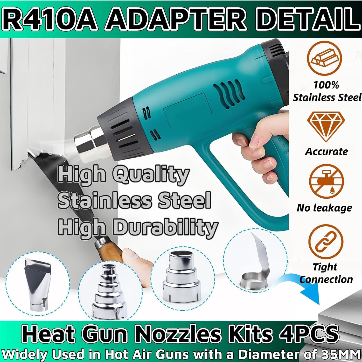 Kit de Boquillas para Pistola de Calor 35mm WenTigDY 4 Piezas