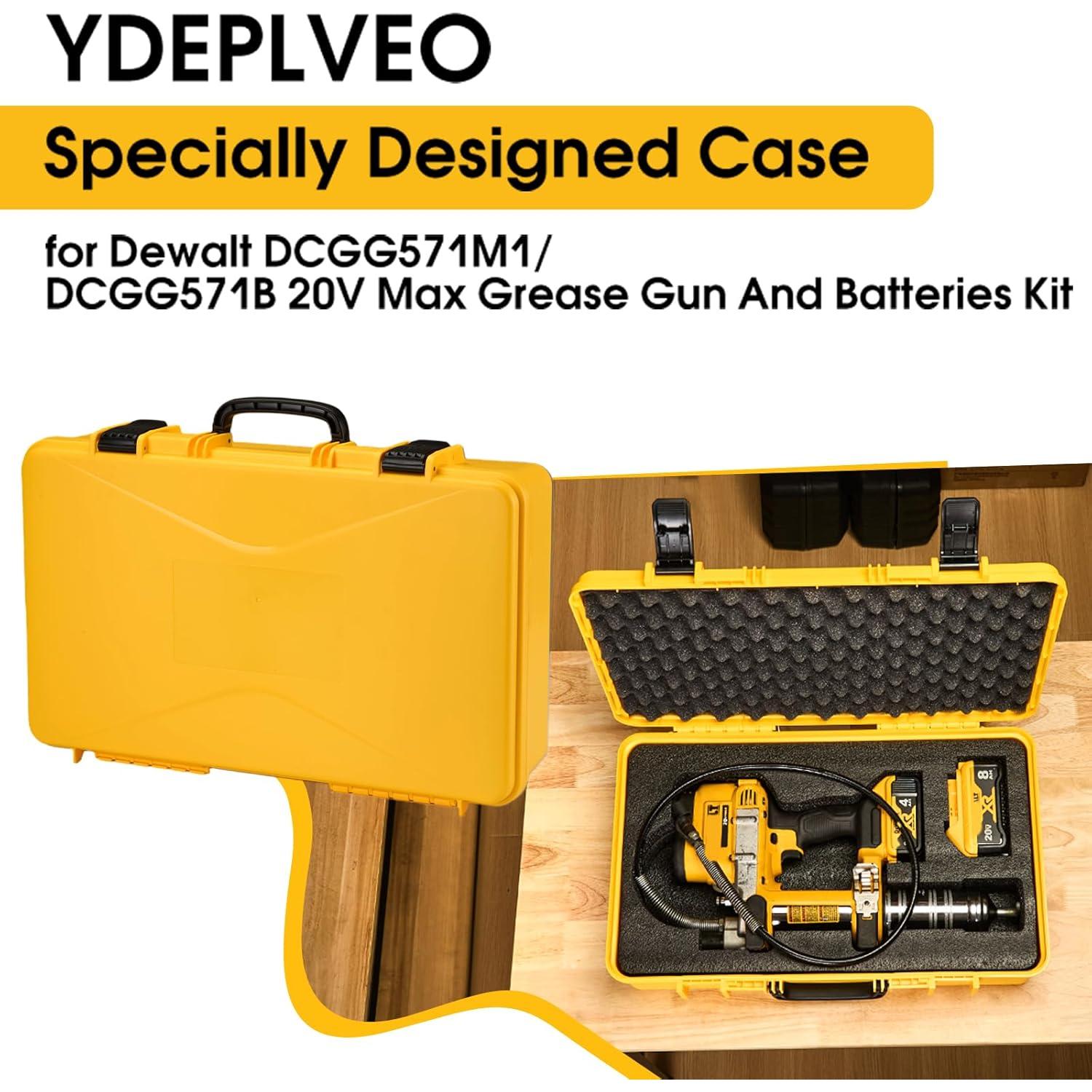 Funda Dura YDEPLVEO para Pistola de Grasa 20V Max - Amarilla