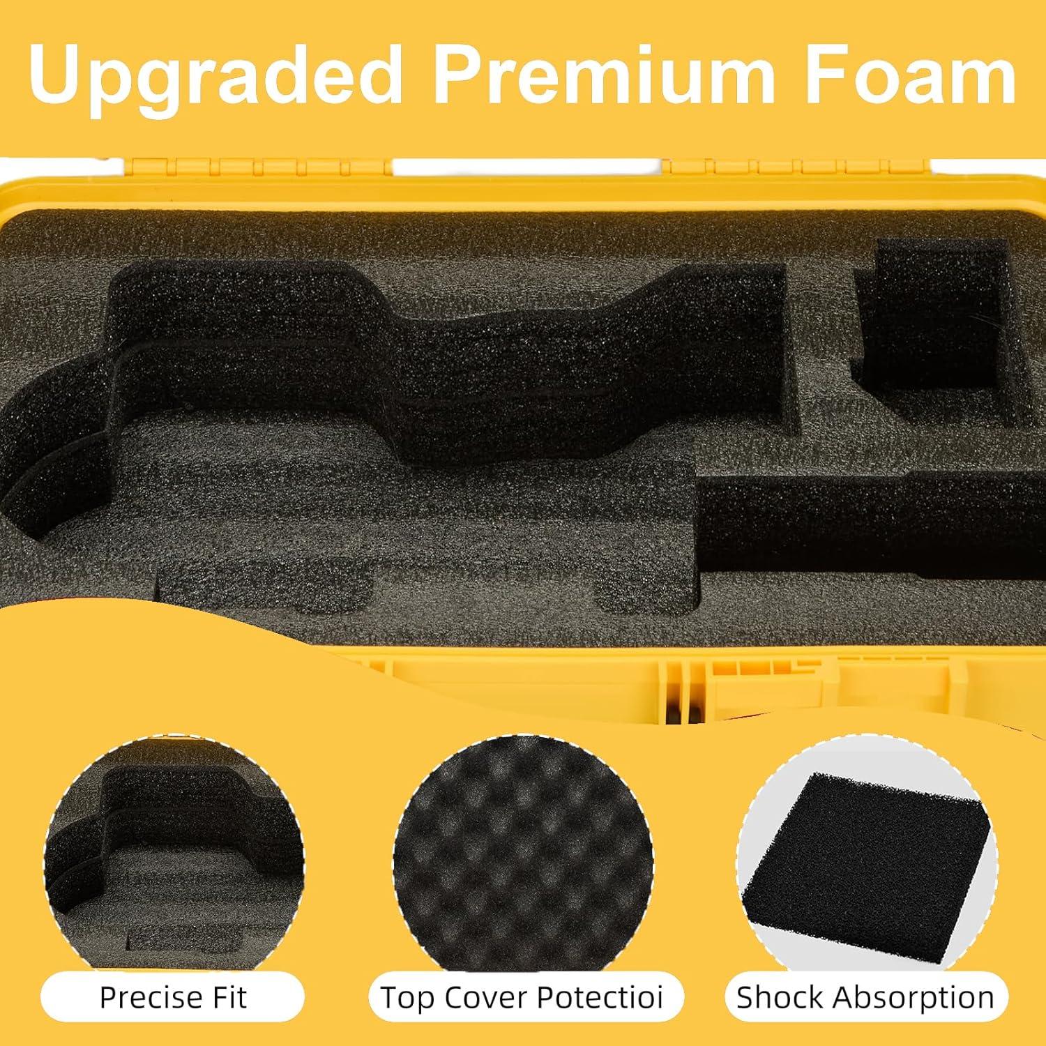 Funda Dura YDEPLVEO para Pistola de Grasa 20V Max - Amarilla