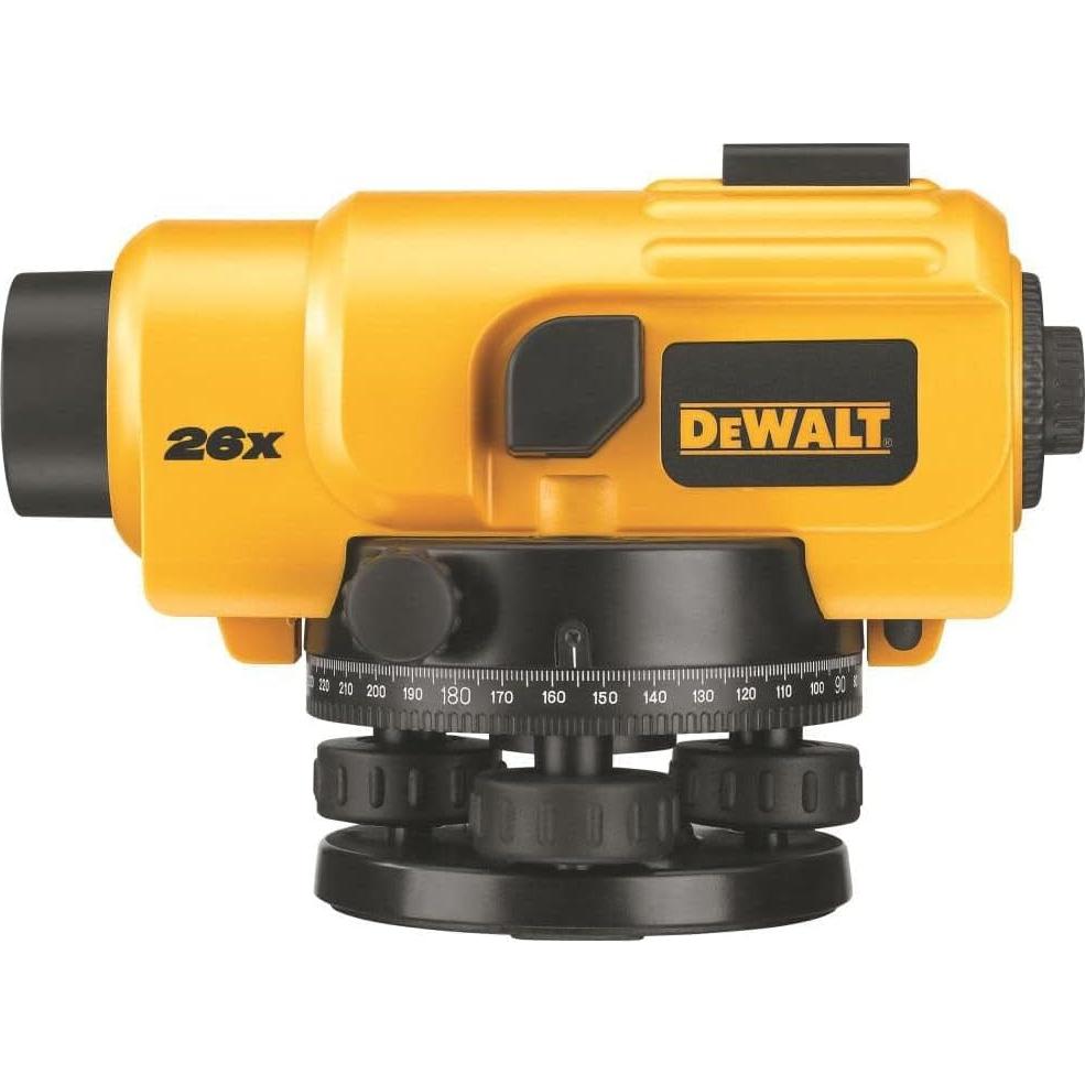 Nivel Óptico Automático DEWALT DW096PK 26X con Trípode y Varilla