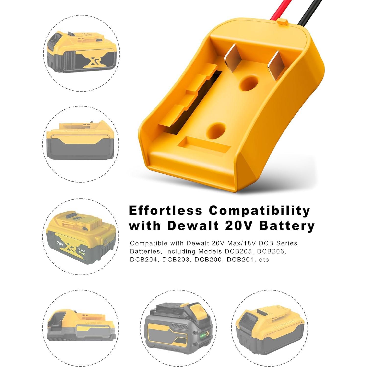 Adaptador de Batería 20V Tozersis para Dewalt - 2 Unidades