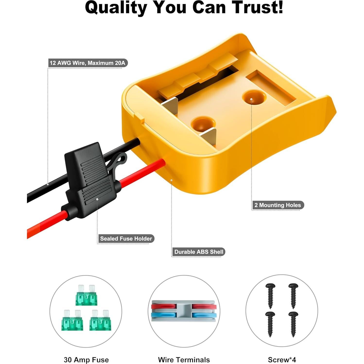 Adaptador de Batería 20V Tozersis para Dewalt - 2 Unidades