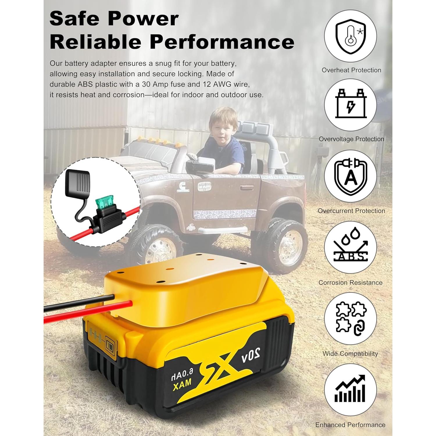 Adaptador de Batería 20V Tozersis para Dewalt - 2 Unidades