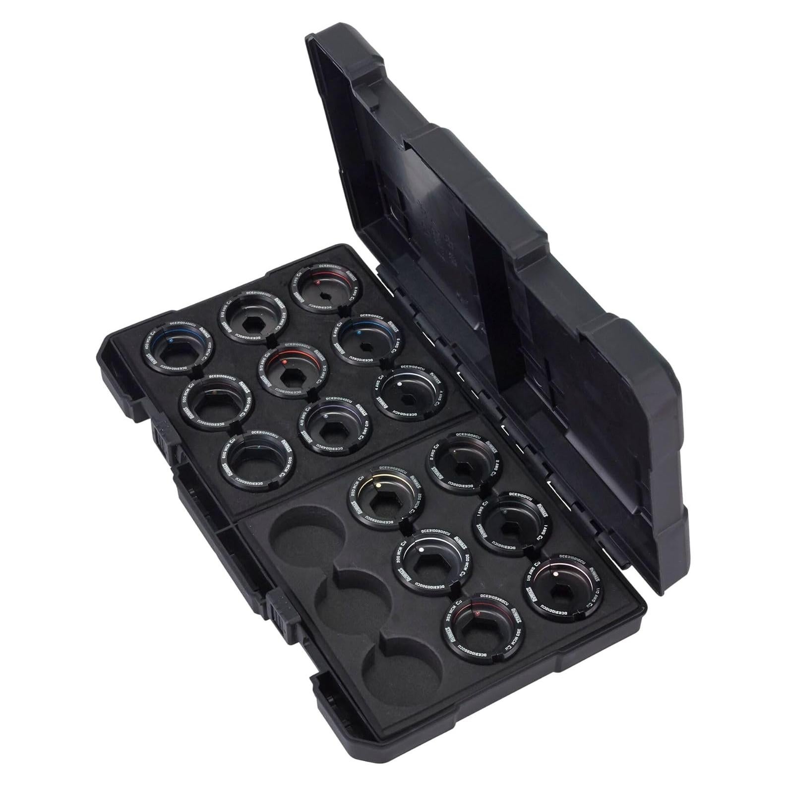 Kit de Matrices de Aluminio Tipo U DEWALT DCE3100AK para Crimpado