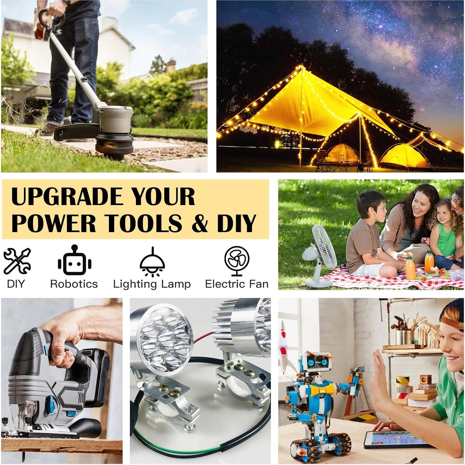 Adaptador de Batería Dewalt 20V TANHEYIN - Kit de Conversión 2 Pcs