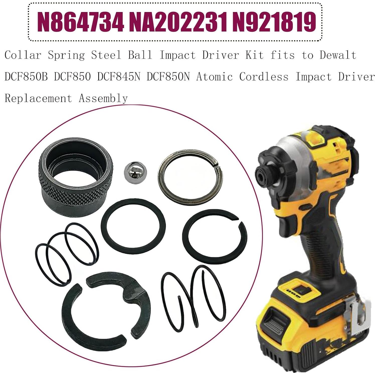 Kit de Control de Impacto de Acero de Resorte LIKINMA para Dewalt