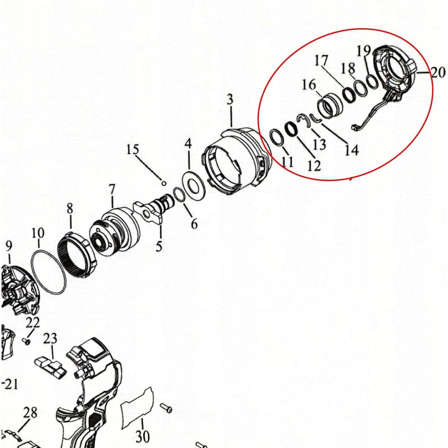 Kit de Control de Impacto de Acero de Resorte LIKINMA para Dewalt