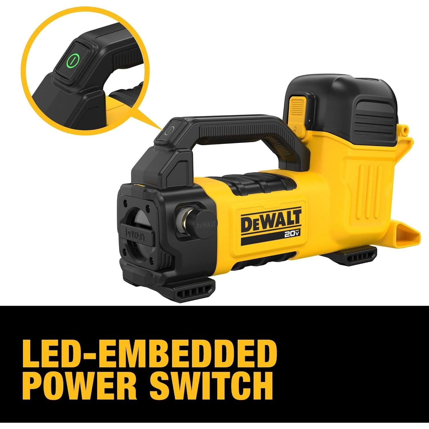 Bomba de Transferencia DEWALT 20V MAX, 10 GPM, Ligera y Potente