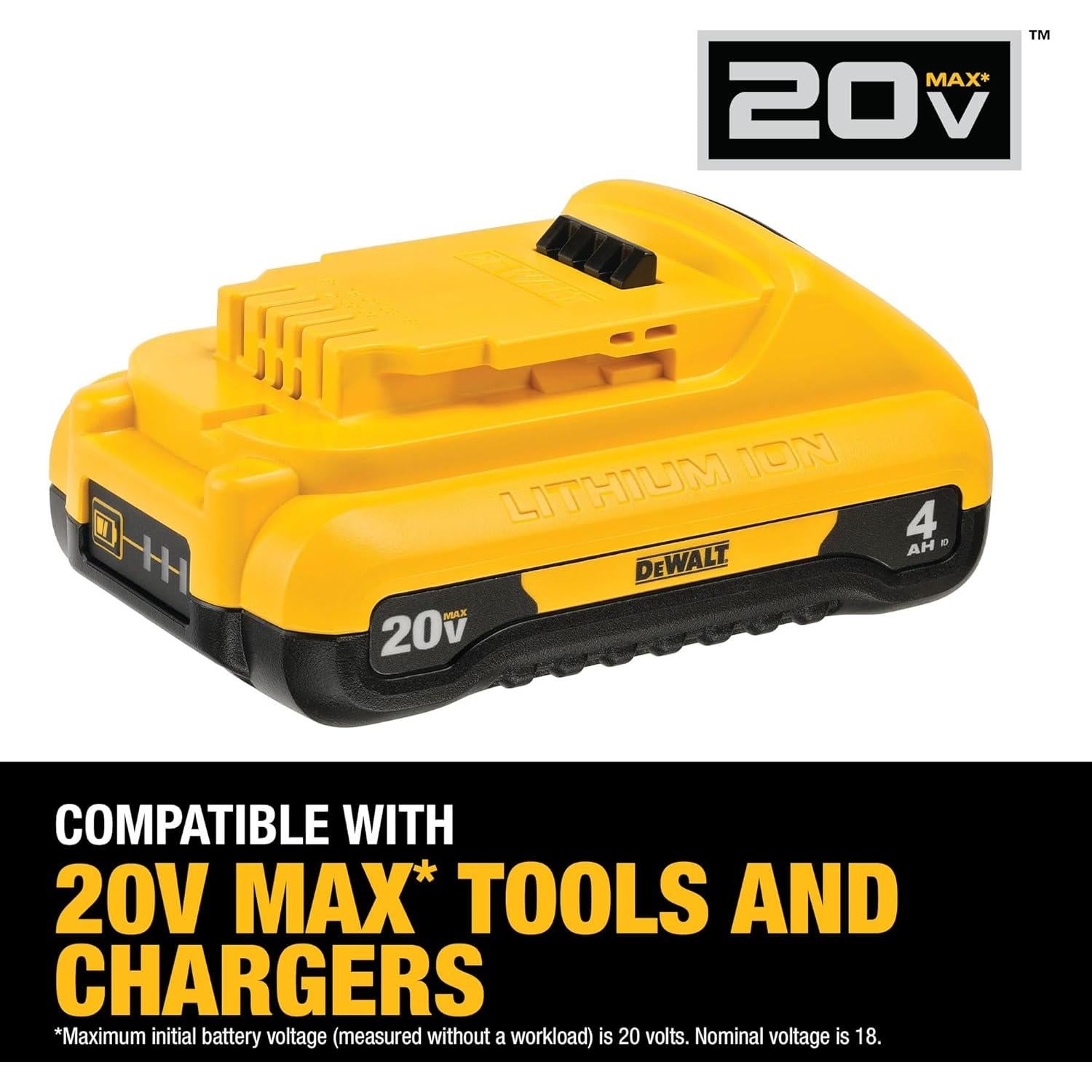 Batería de Litio Ión 4Ah 20V DEWALT DCB240-2 2-Pack