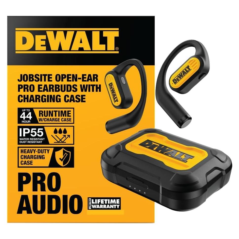 Auriculares DEWALT Bluetooth 5.3 IP55 Conducción Aérea 44h