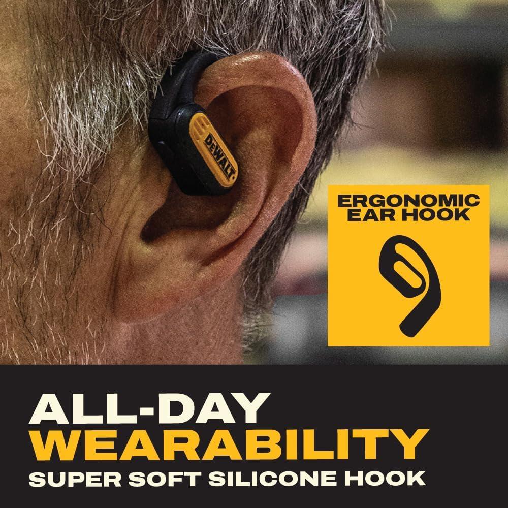 Auriculares DEWALT Bluetooth 5.3 IP55 Conducción Aérea 44h
