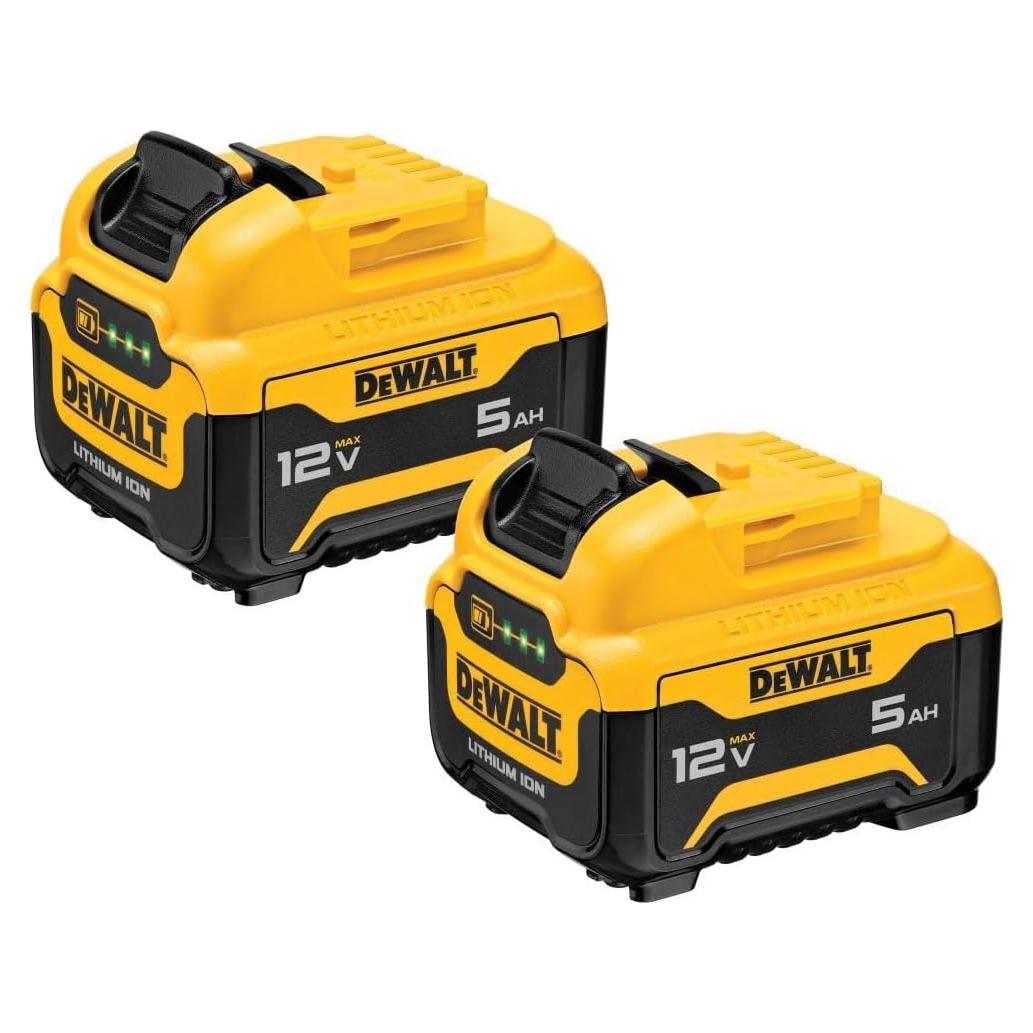 Batería DEWALT 12V MAX 5Ah Ion de Litio Paquete de 2