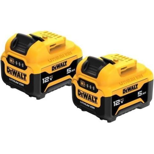 Batería DEWALT 12V MAX 5Ah Ion de Litio Paquete de 2