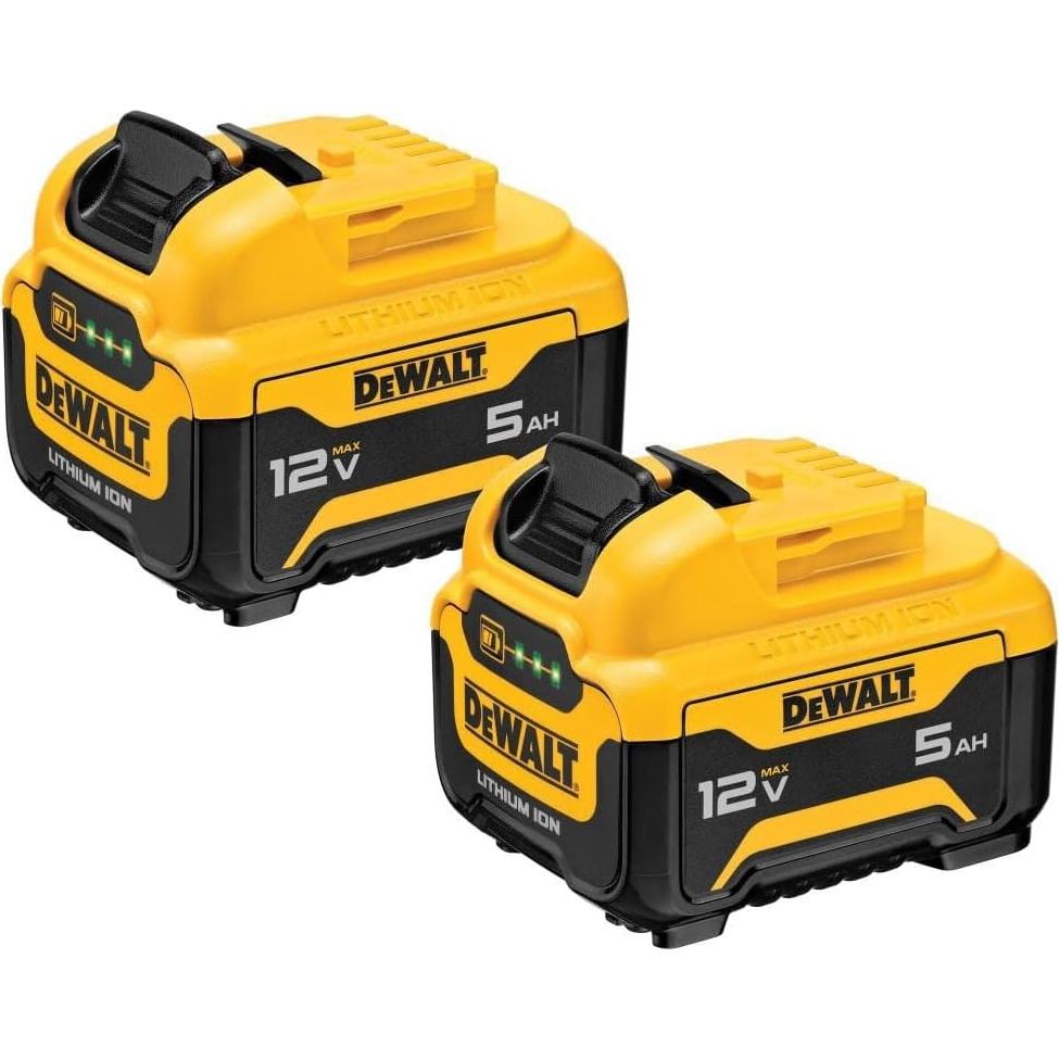 Batería DEWALT 12V MAX 5Ah Ion de Litio Paquete de 2