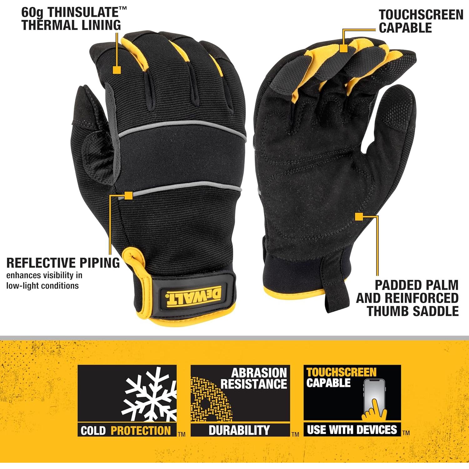 Guantes DEWALT DPG752 Unisex Térmicos con Pantalla Táctil - XL