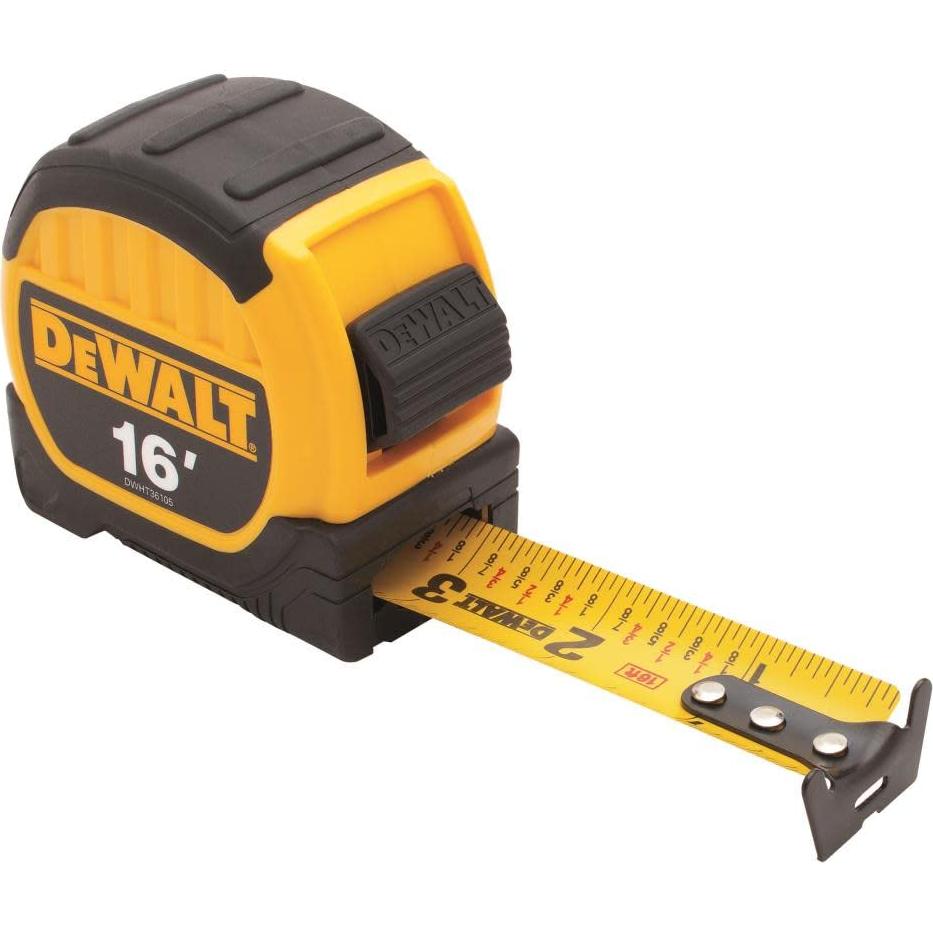 Cinta Métrica Dewalt 4.9m con Hoja Fraccionaria