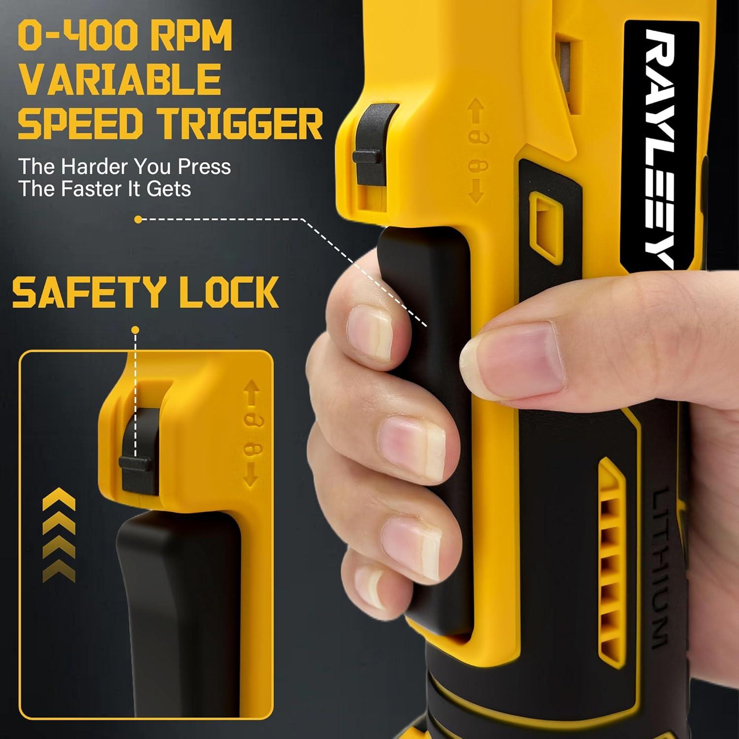 Llave de Trinquete Inalámbrica RAYLEEY 3/8" 20V Max 60 N.m