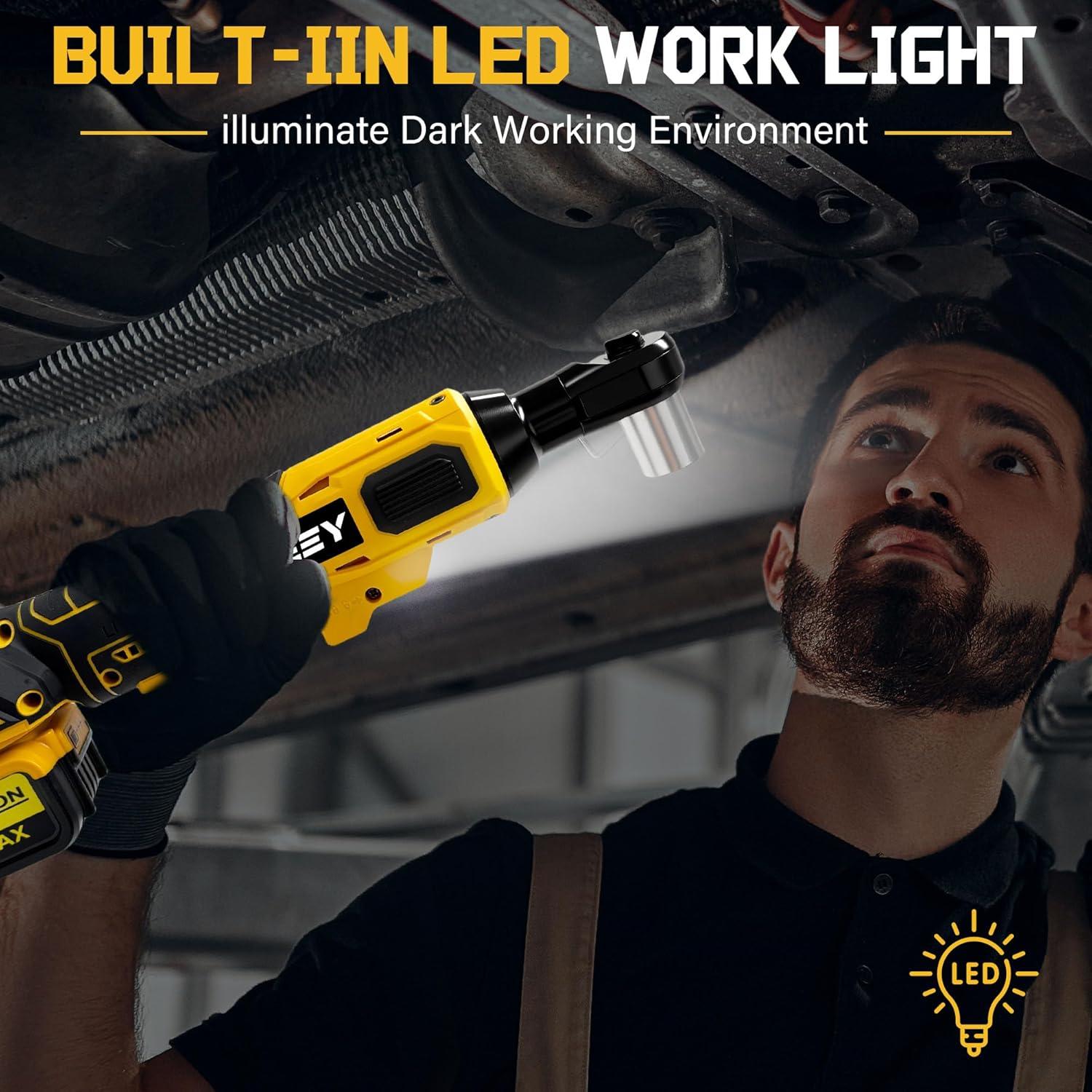 Llave de Trinquete Inalámbrica RAYLEEY 3/8" 20V Max 60 N.m