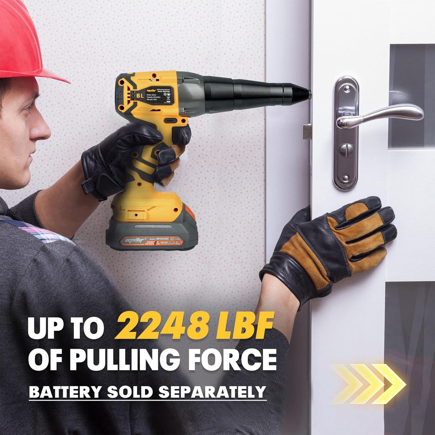 Pistola de Remaches Inalámbrica Mayoki 20V MAX 2248 lbf