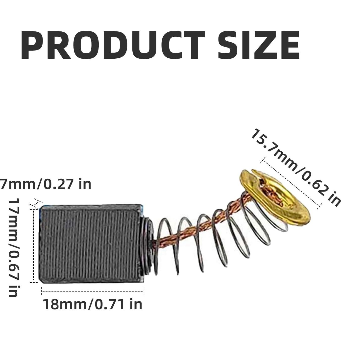 Paquete de 4 Cepillos de Carbono Dewalt D24000 DW713 DW715