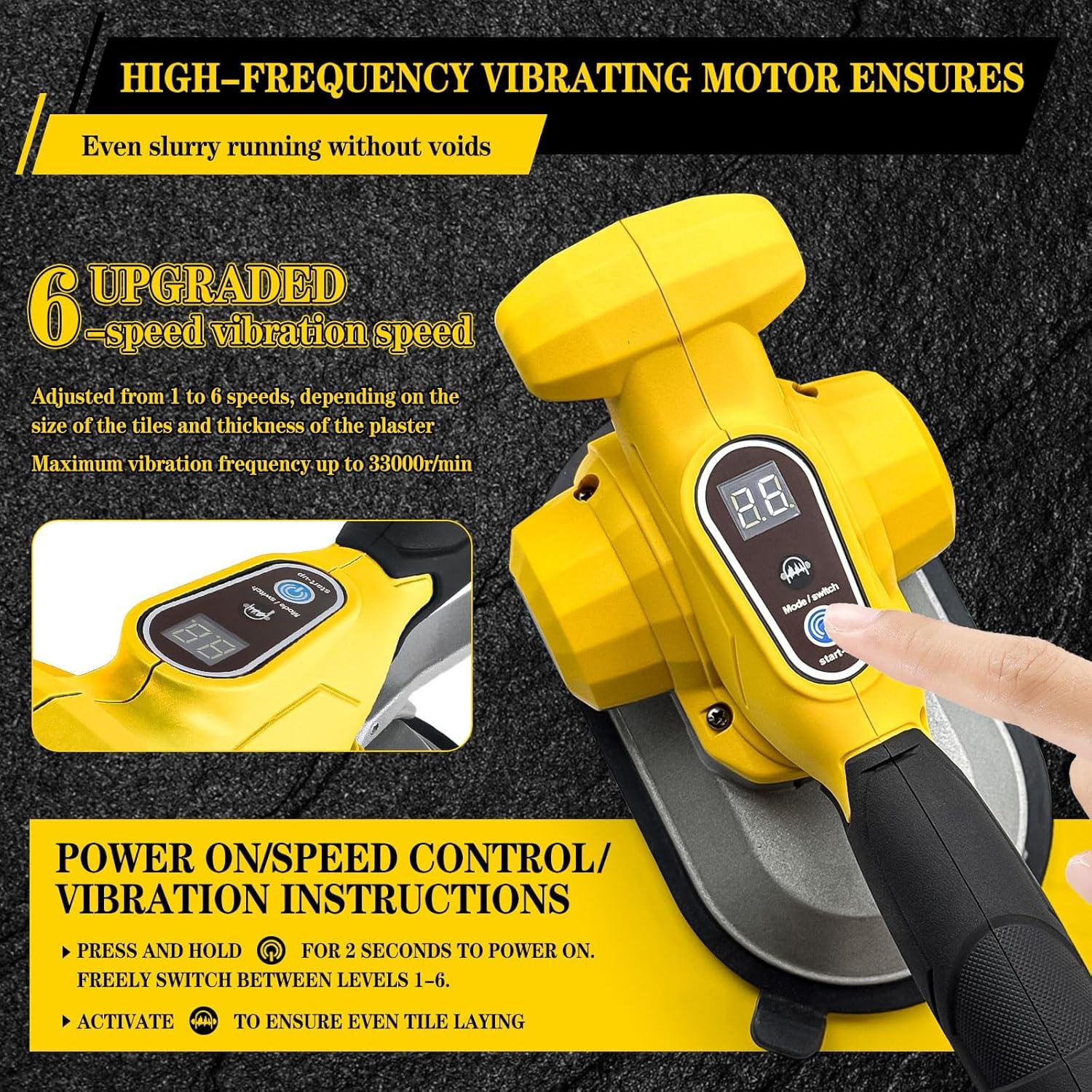 Herramienta de Vibración para Azulejos Circulads 33000 rpm 6 Velocidades