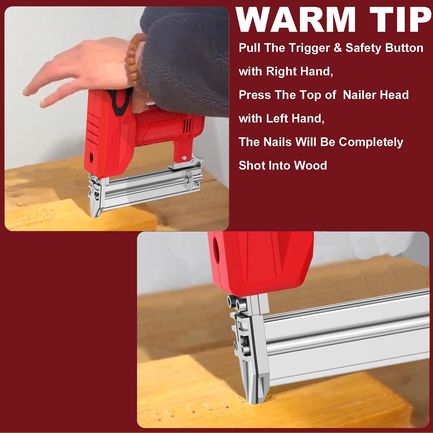 Clavadora y Grapadora Inalámbrica BROVR 20V 2 en 1 para Madera