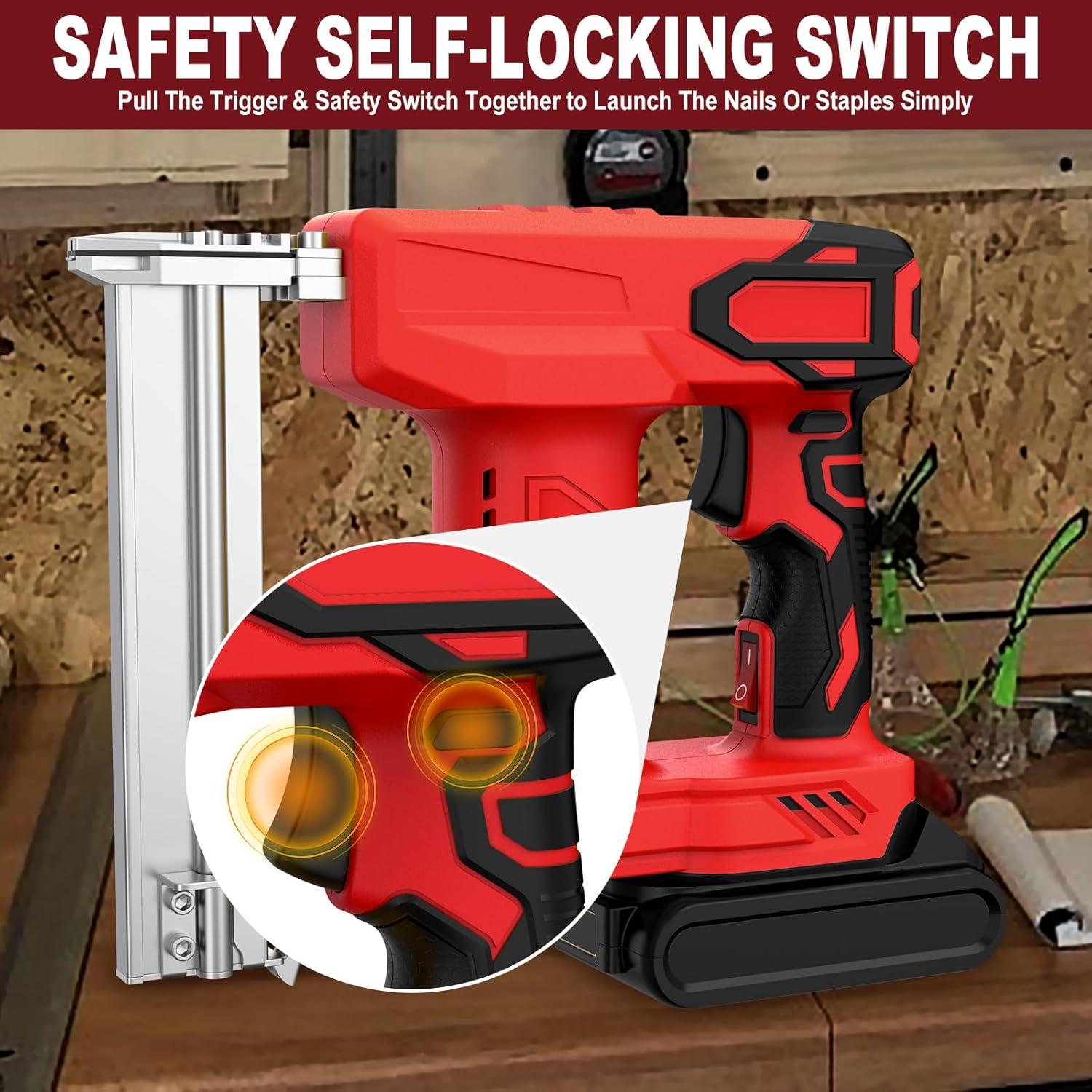 Clavadora y Grapadora Inalámbrica BROVR 20V 2 en 1 para Madera