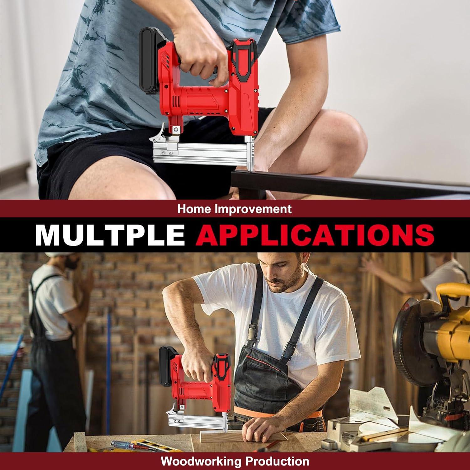 Clavadora y Grapadora Inalámbrica BROVR 20V 2 en 1 para Madera