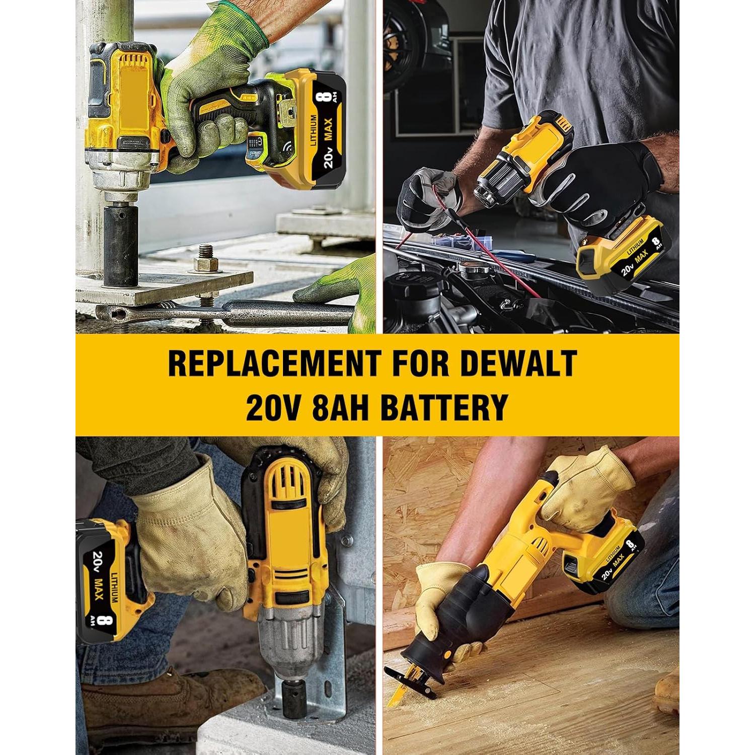 Batería de Reemplazo HOCHSTERN 8.0Ah para Dewalt 20V Max