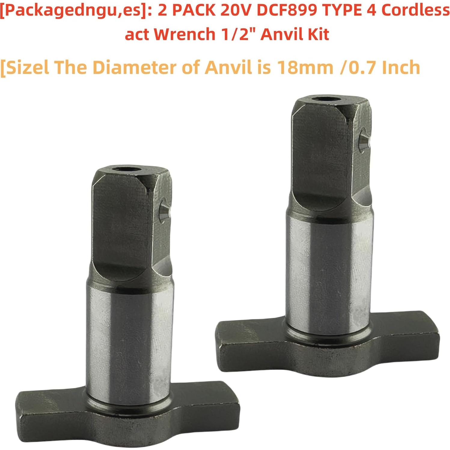 Kit de Anvil y Eje Axyuada para Llave de Impacto DeWalt DCF899