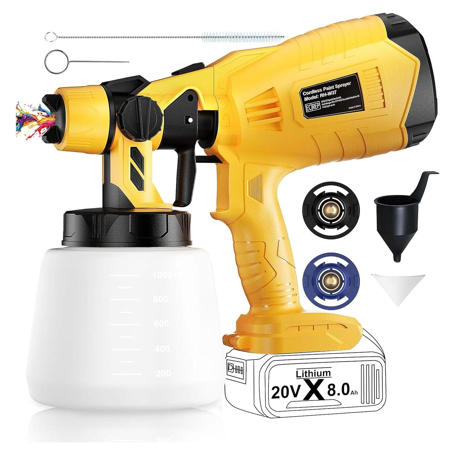 Pulverizador de pintura inalámbrico Synxiter PQQ20-1 1000ml