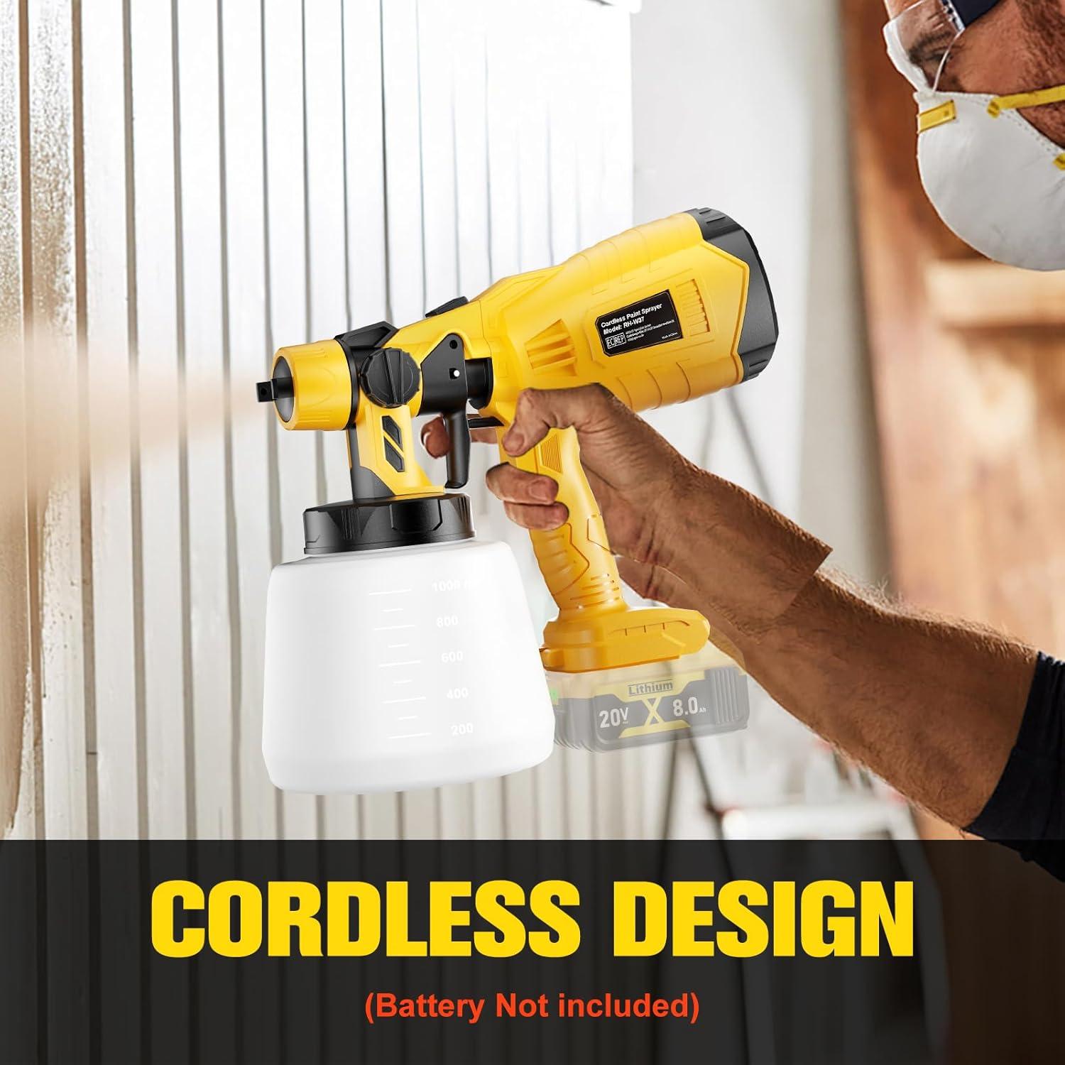 Pulverizador de pintura inalámbrico Synxiter PQQ20-1 1000ml